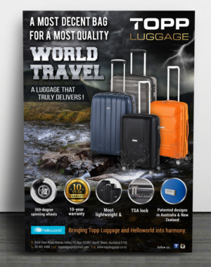 Flyer Design by SD WEBCREATION for Topp Luggage | Design #13852848