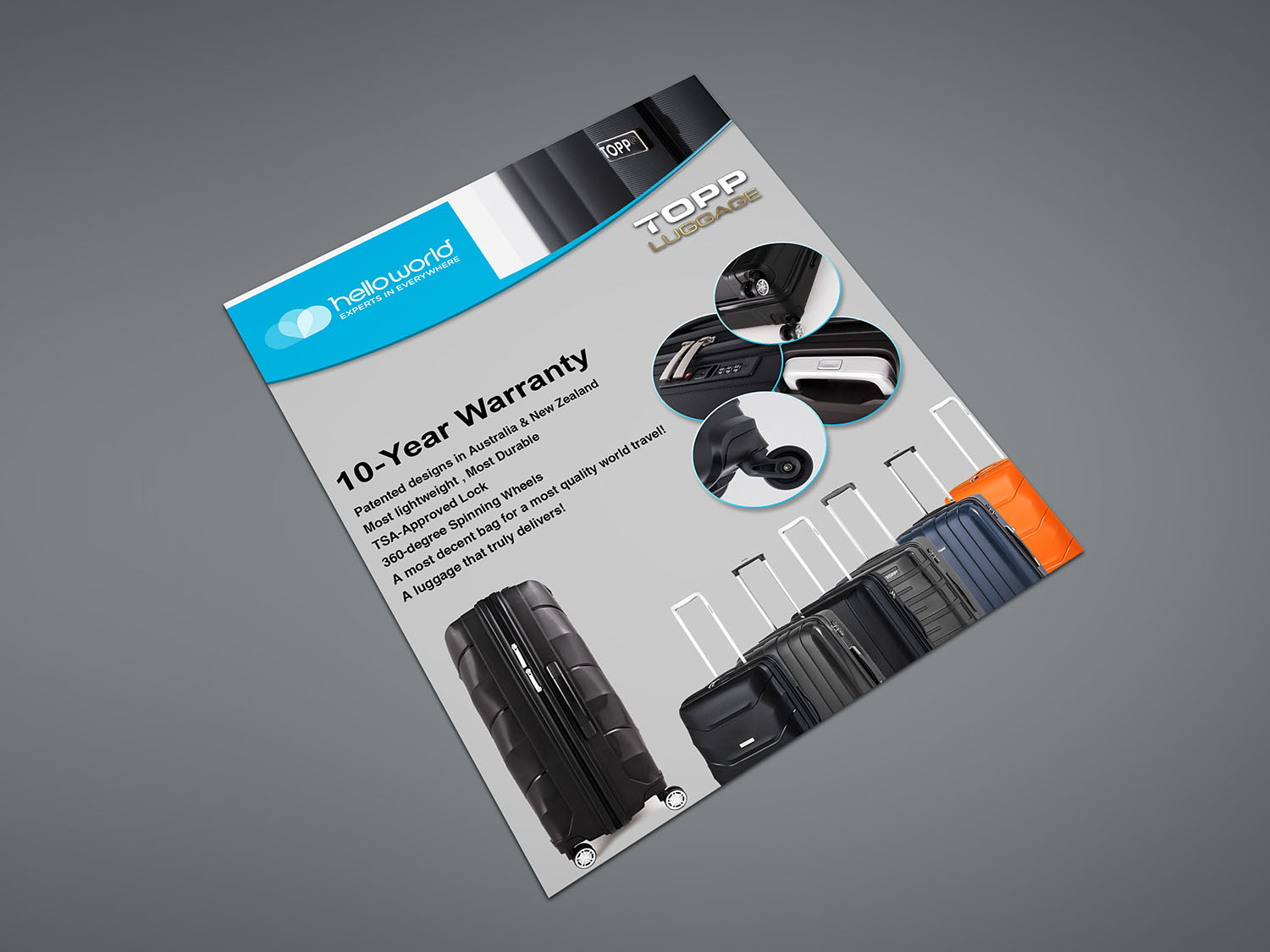 Flyer Design by artdot for Topp Luggage | Design #13832608