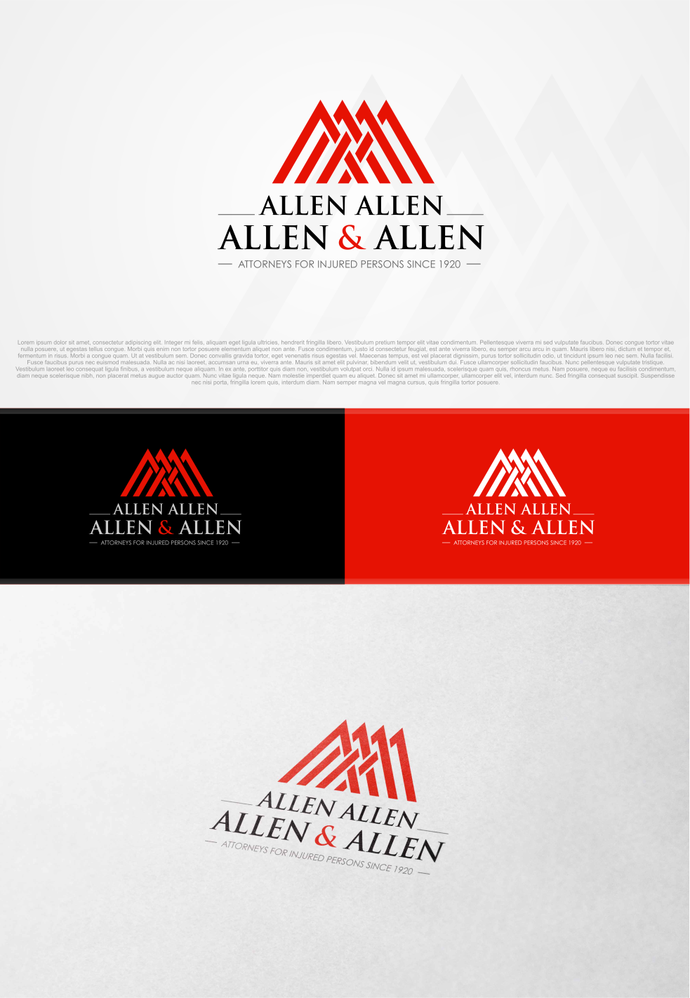 Logo Design by artswolf for Allen, Allen, Allen & Allen | Design #13891434