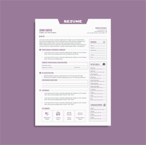 Resume Design by INDIAN_Ashok for Connected Resourcing | Design: #13832925