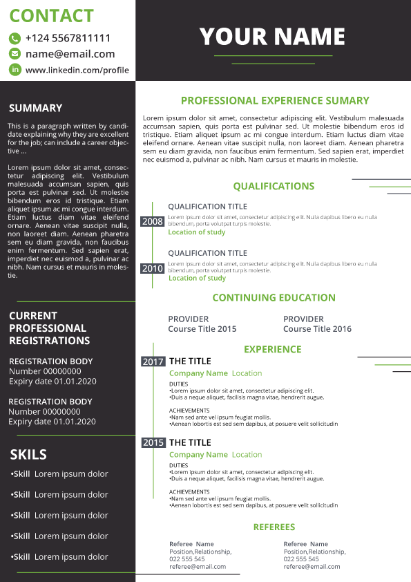 Diseño de Curriculum por Kristina Andonoff para Connected Resourcing | Diseño #13883799