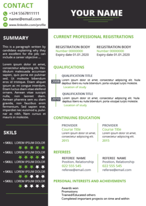 Design de CV par Kristina Andonoff pour Connected Resourcing | Design : #13918655