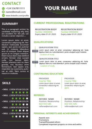 Resume Design by Kristina Andonoff for Connected Resourcing | Design: #13918655