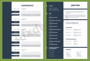 Design de CV par UrbainFX pour Connected Resourcing | Design : #14063049