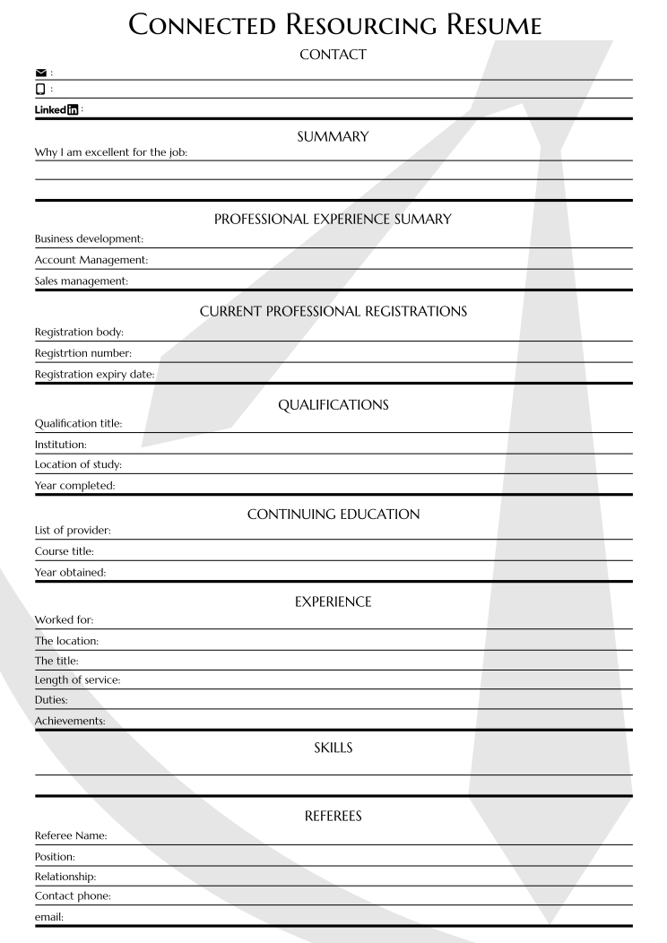 Diseño de Curriculum por design.bb para Connected Resourcing | Diseño #13857279