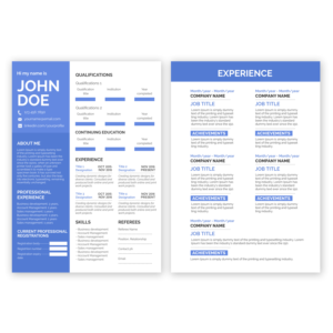 Resume Design by Kishaloy_D for Connected Resourcing | Design: #13896230