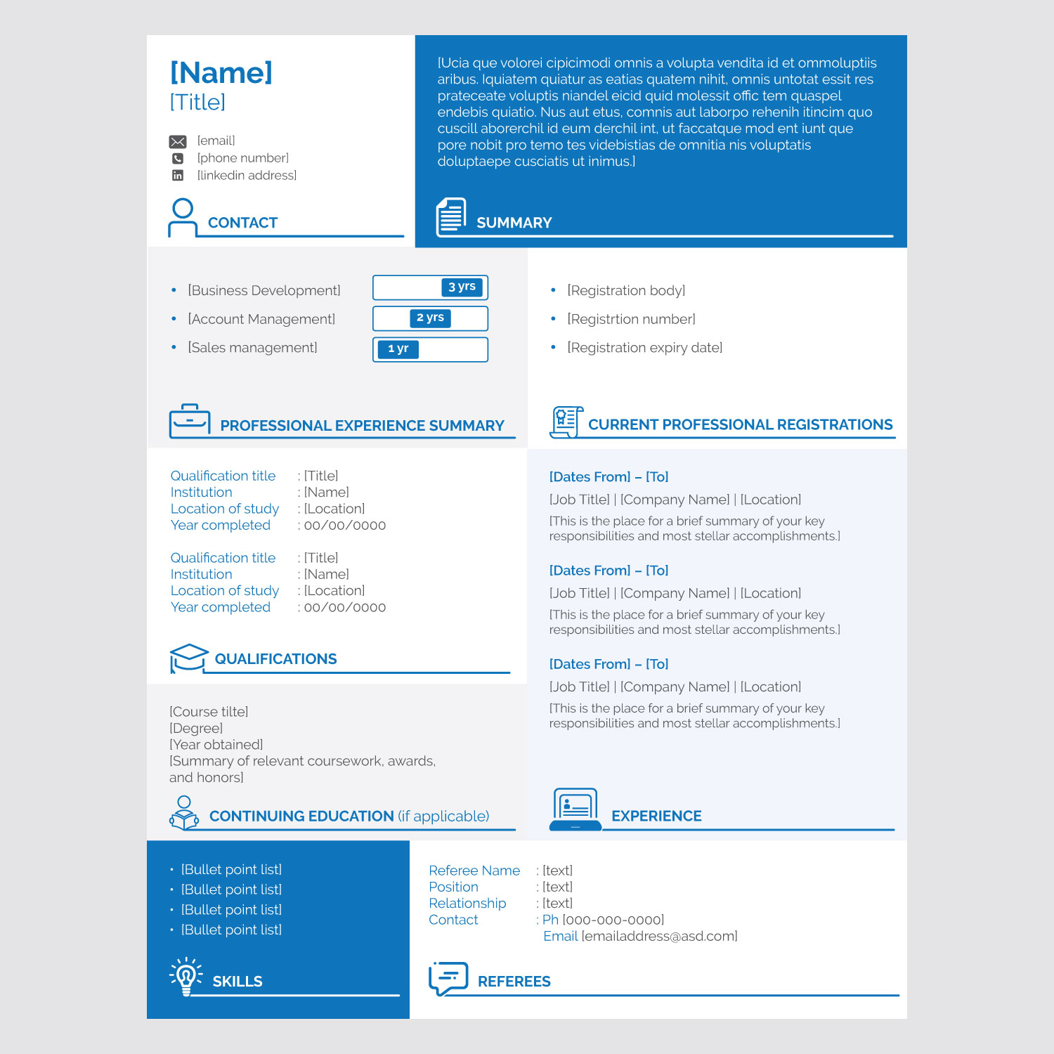 Diseño de Curriculum por Annie Creative Service para Connected Resourcing | Diseño #13864742
