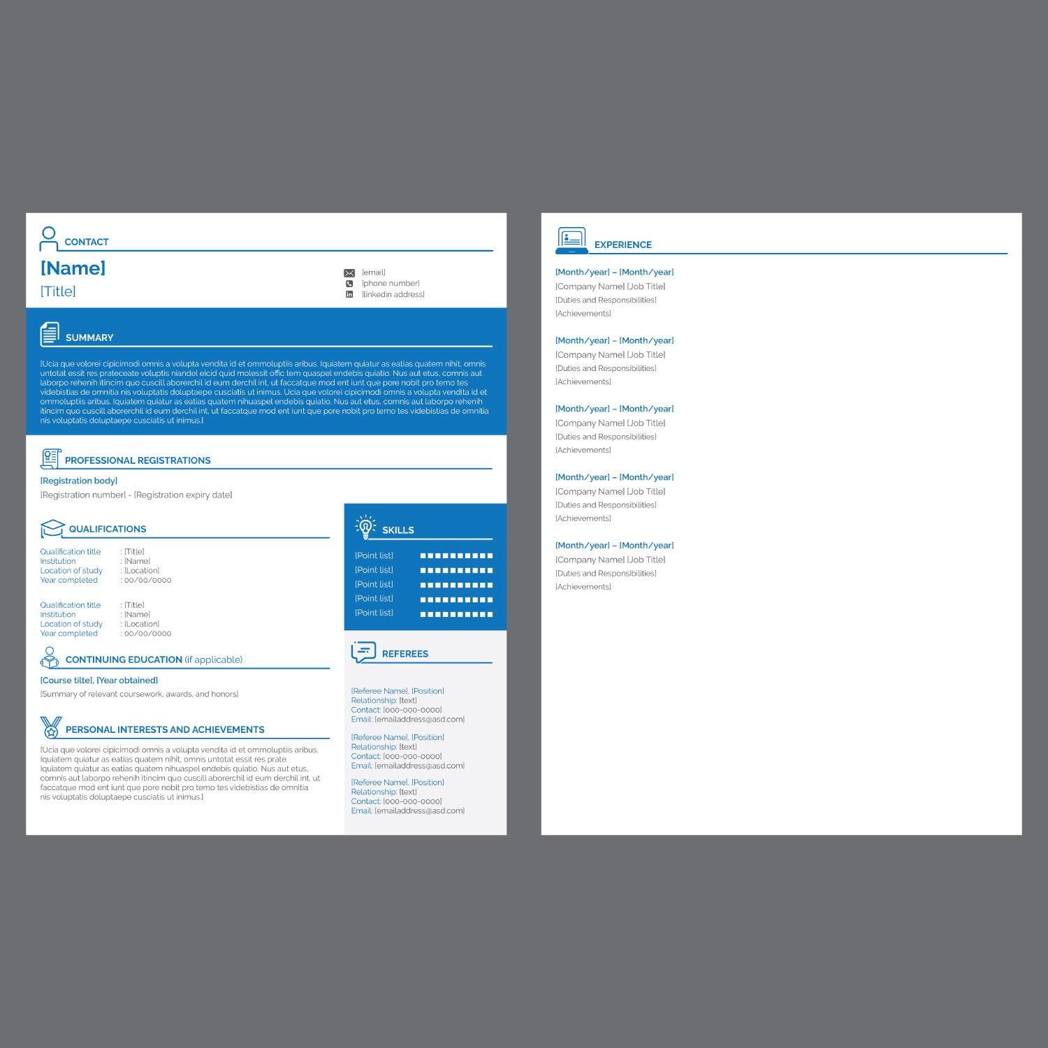 Resume Design by Annie Creative Service for Connected Resourcing | Design #13890970