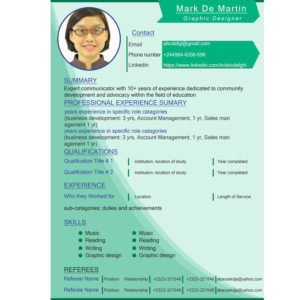Resume Design by onecube.designs