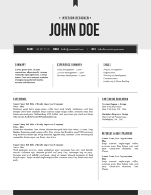 Resume Design by msolik78 for Connected Resourcing | Design: #13849233