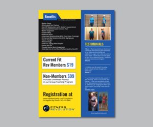Flyer Design by M.Pirs for Fitness Revolution Napa | Design: #13838955