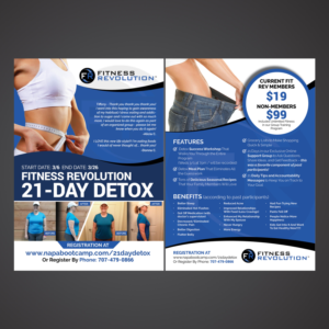 Flyer Design by Mariyam Khan for Fitness Revolution Napa | Design: #13829887