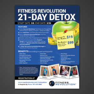 Flyer Design by Mariyam Khan for Fitness Revolution Napa | Design: #13838548