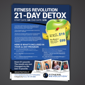 Flyer Design by Mariyam Khan for Fitness Revolution Napa | Design: #13870328