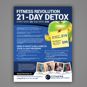 Flyer Design by Mariyam Khan for Fitness Revolution Napa | Design: #13883576