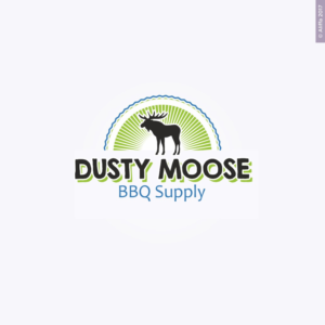 Dusty Moose BBQ Supply | Logo Design by Aliffa