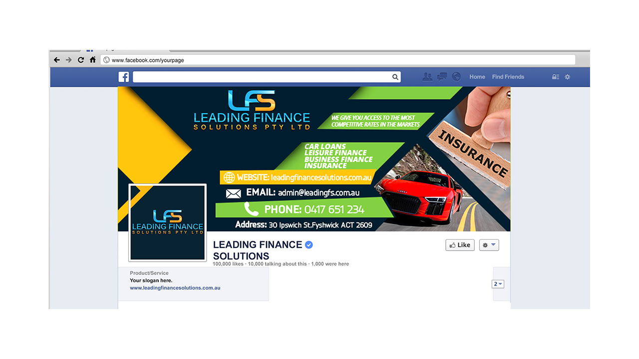 Facebook Design by Muhammed Farooq for Leading Finance Solutions Pty Ltd | Design #14117639