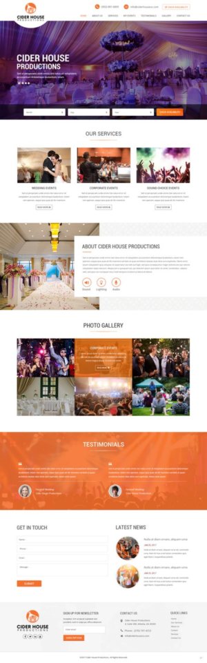 Web-Design von pb für Club T Productions, Inc. | Design: #13858339