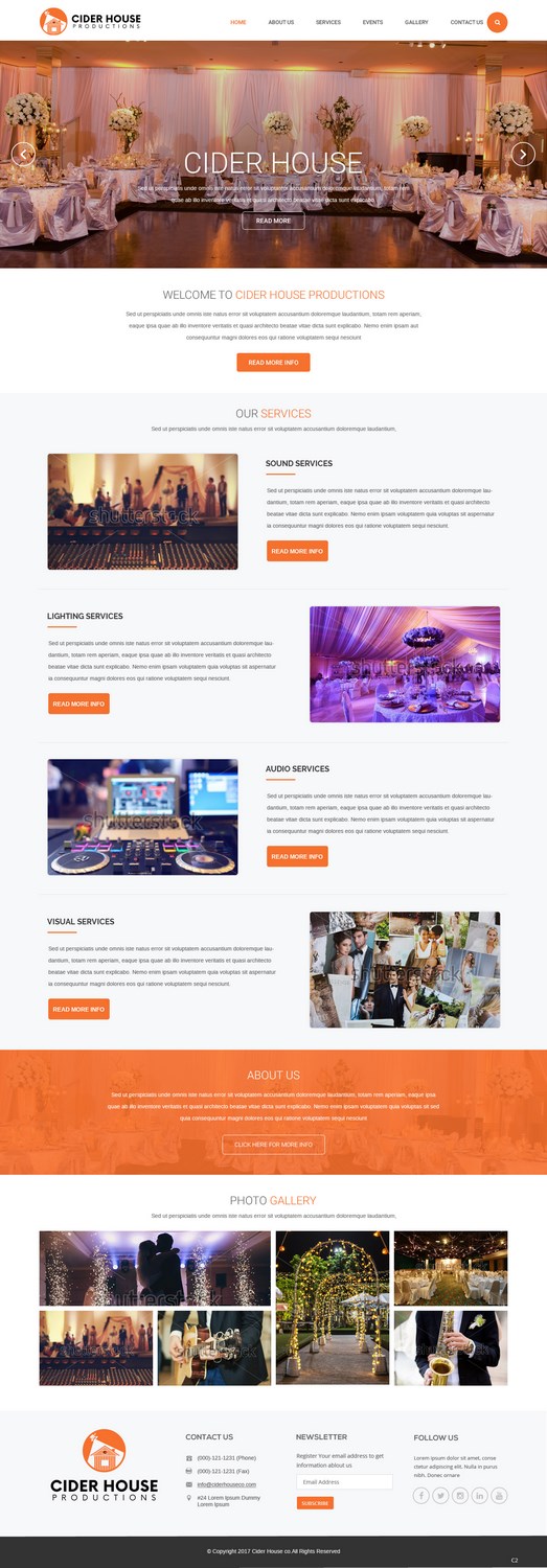 Web-Design von pb für Club T Productions, Inc. | Design #13858340