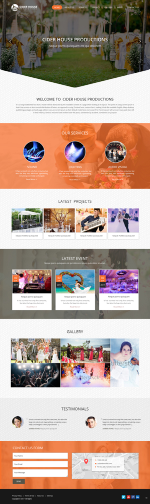 Web-Design von pb für Club T Productions, Inc. | Design: #13858343