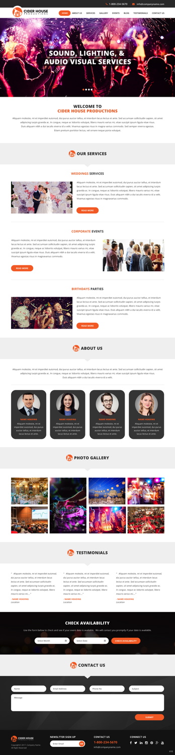 Web-Design von pb für Club T Productions, Inc. | Design #13858345