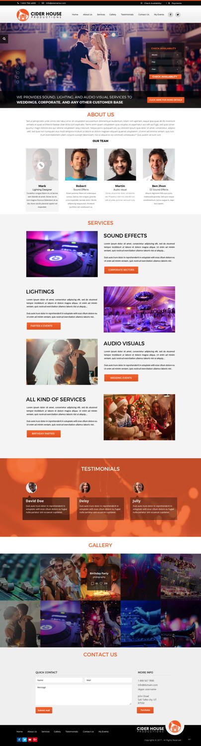 Web Design by pb for Club T Productions, Inc. | Design #13858346