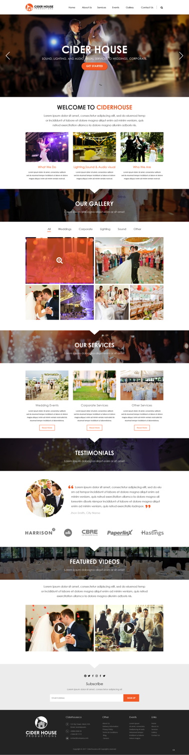 Web Design by pb for Club T Productions, Inc. | Design #13858347