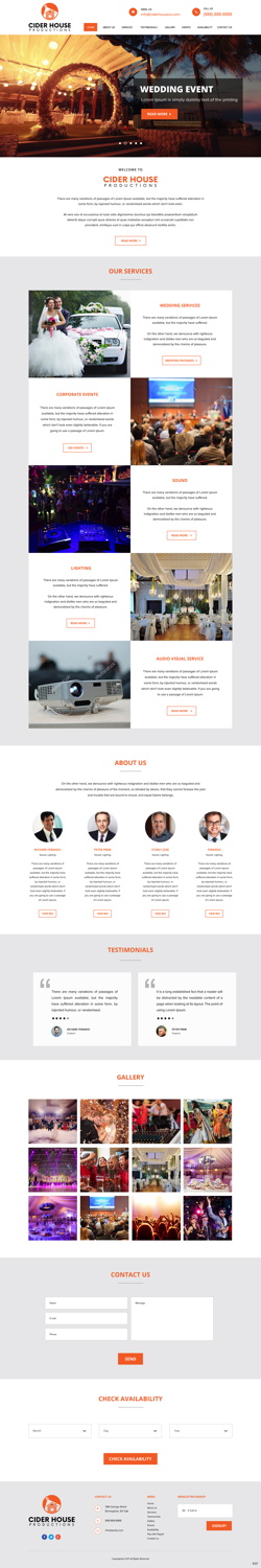 Web Design by pb for Club T Productions, Inc. | Design #13858348