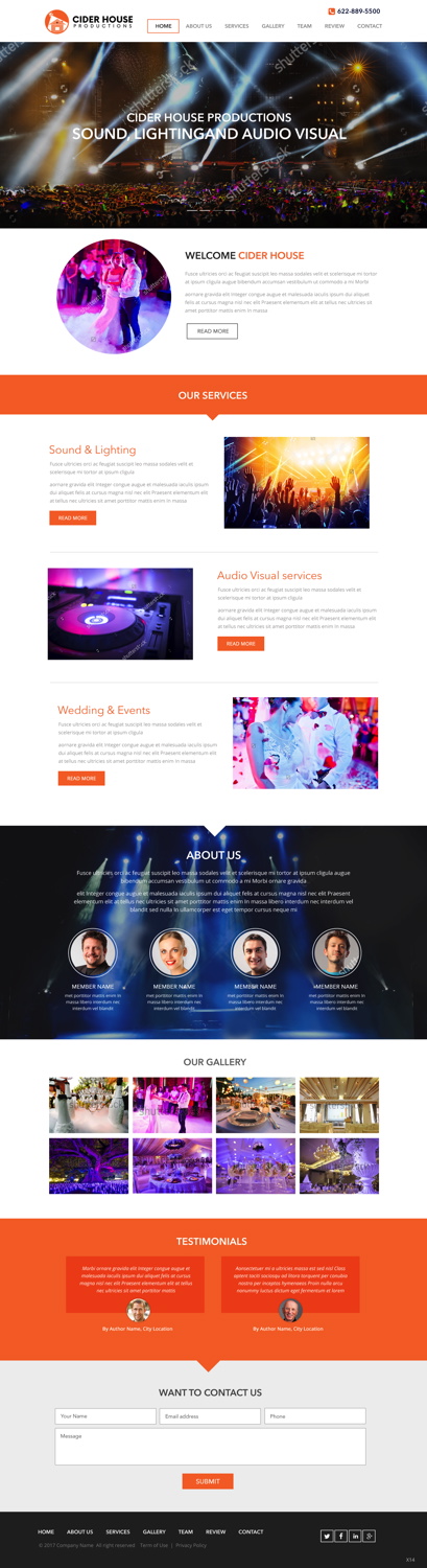 Web Design by pb for Club T Productions, Inc. | Design #13858351