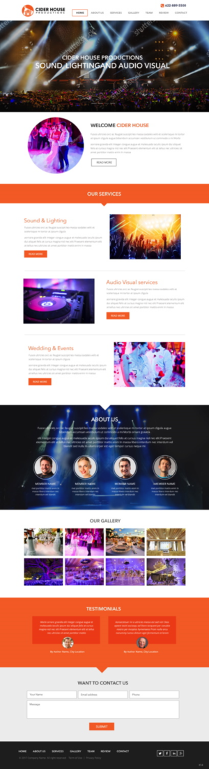 Web-Design von pb für Club T Productions, Inc. | Design: #13858351