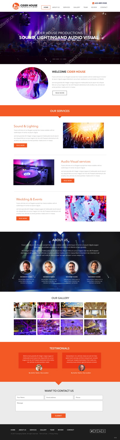 Web Design by pb for Club T Productions, Inc. | Design #13858352