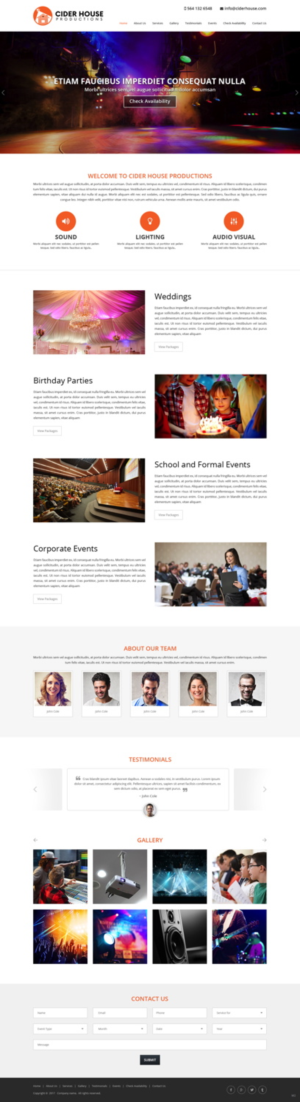Web-Design von pb für Club T Productions, Inc. | Design: #13858353