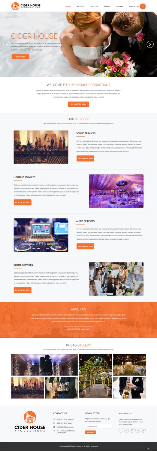 Web Design by pb for Club T Productions, Inc. | Design #13907971