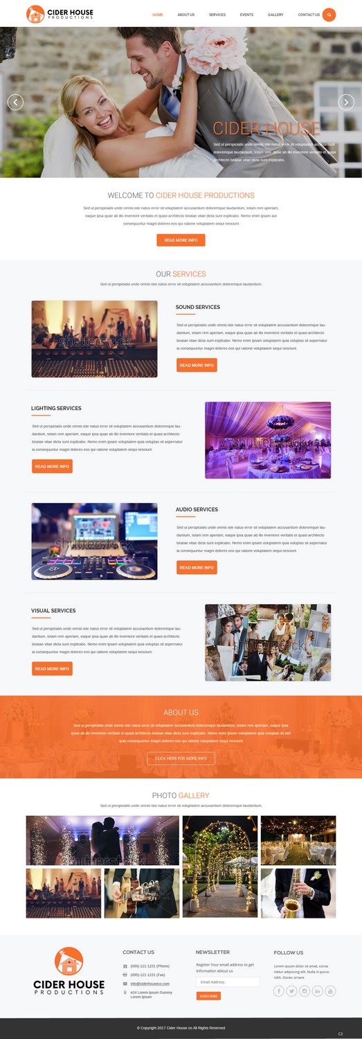 Web-Design von pb für Club T Productions, Inc. | Design #13907972