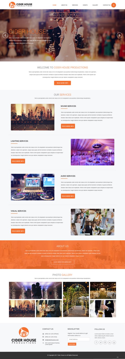 Web Design by pb for Club T Productions, Inc. | Design #13907973