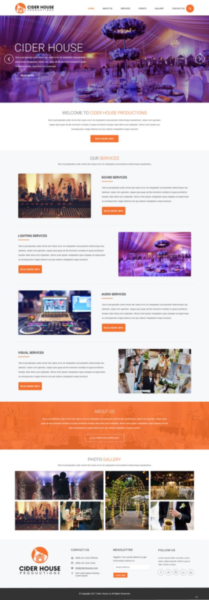 Web-Design von pb für Club T Productions, Inc. | Design: #13907976