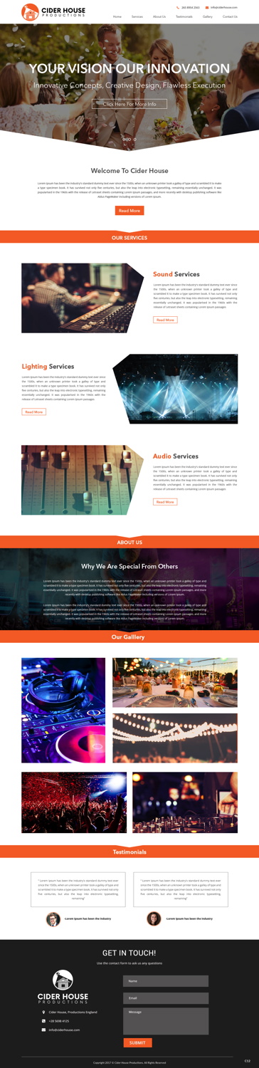 Web Design par pb pour Club T Productions, Inc. | Design #13907990
