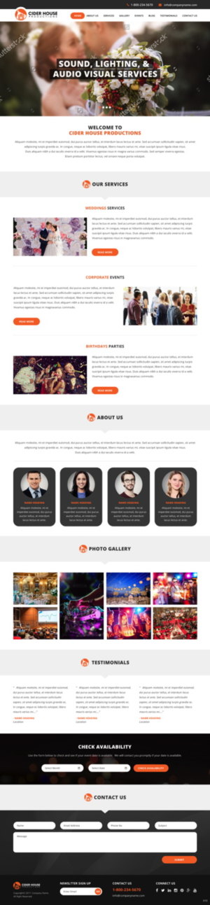 Web-Design von pb für Club T Productions, Inc. | Design: #13907991