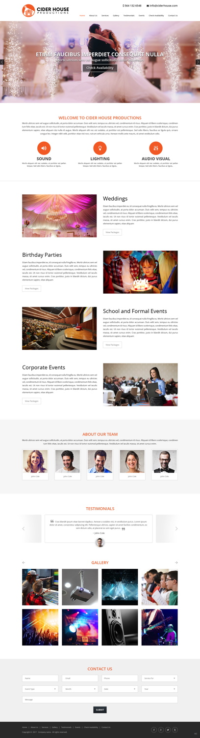 Web Design by pb for Club T Productions, Inc. | Design #13907992