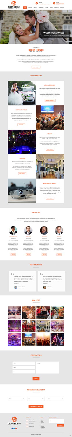 Web Design by pb for Club T Productions, Inc. | Design #13978410