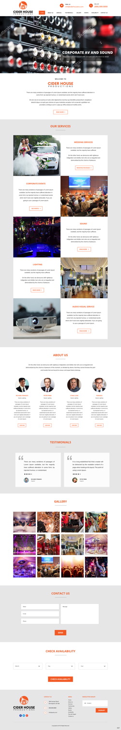 Web Design by pb for Club T Productions, Inc. | Design #13978412