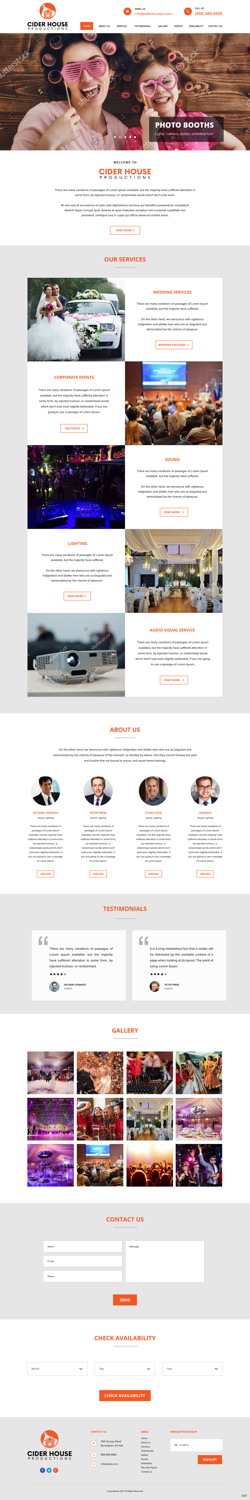 Web Design by pb for Club T Productions, Inc. | Design #13978415