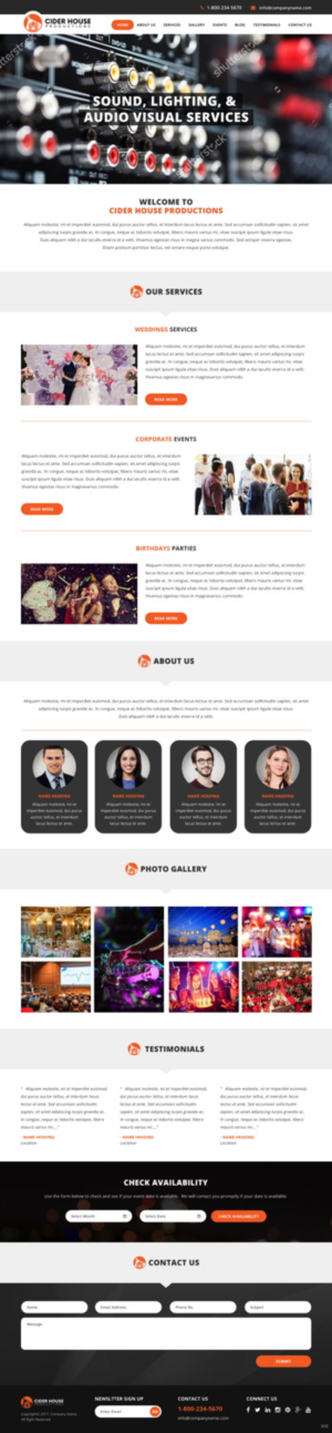 Web-Design von pb für Club T Productions, Inc. | Design: #14101067