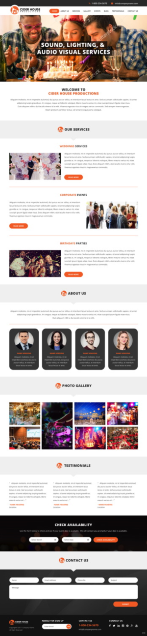 Web-Design von pb für Club T Productions, Inc. | Design: #14101068