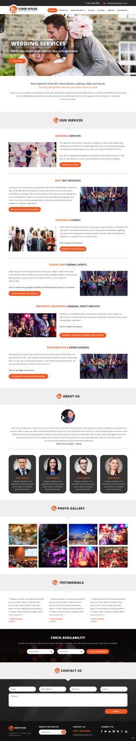 Web Design by pb for Club T Productions, Inc. | Design #14161155