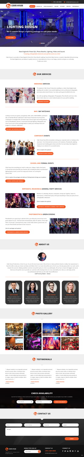 Web-Design von pb für Club T Productions, Inc. | Design: #14161156
