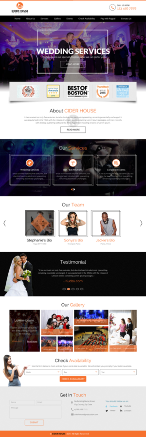 Web-Design von rightway für Club T Productions, Inc. | Design: #13856190