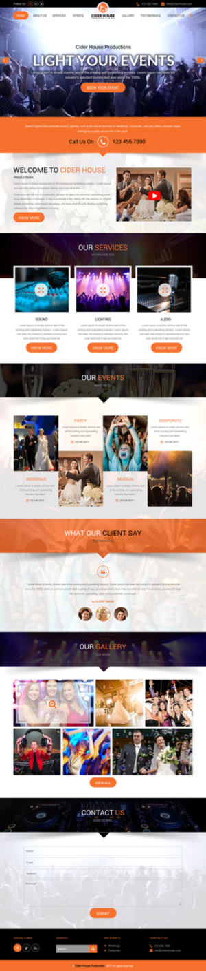 Web-Design von rightway für Club T Productions, Inc. | Design: #13856192