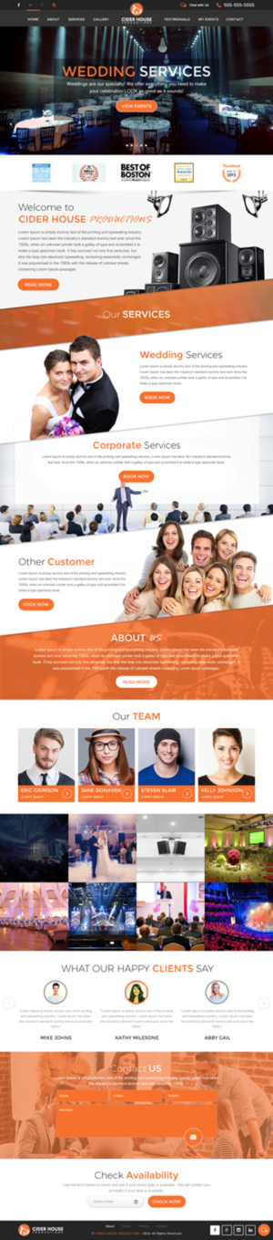 Web-Design von rightway für Club T Productions, Inc. | Design: #13856194