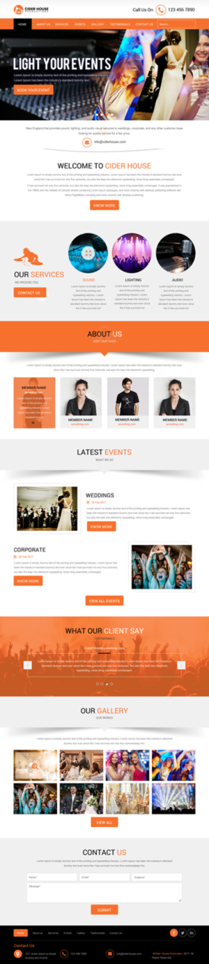 Web-Design von rightway für Club T Productions, Inc. | Design: #13856195